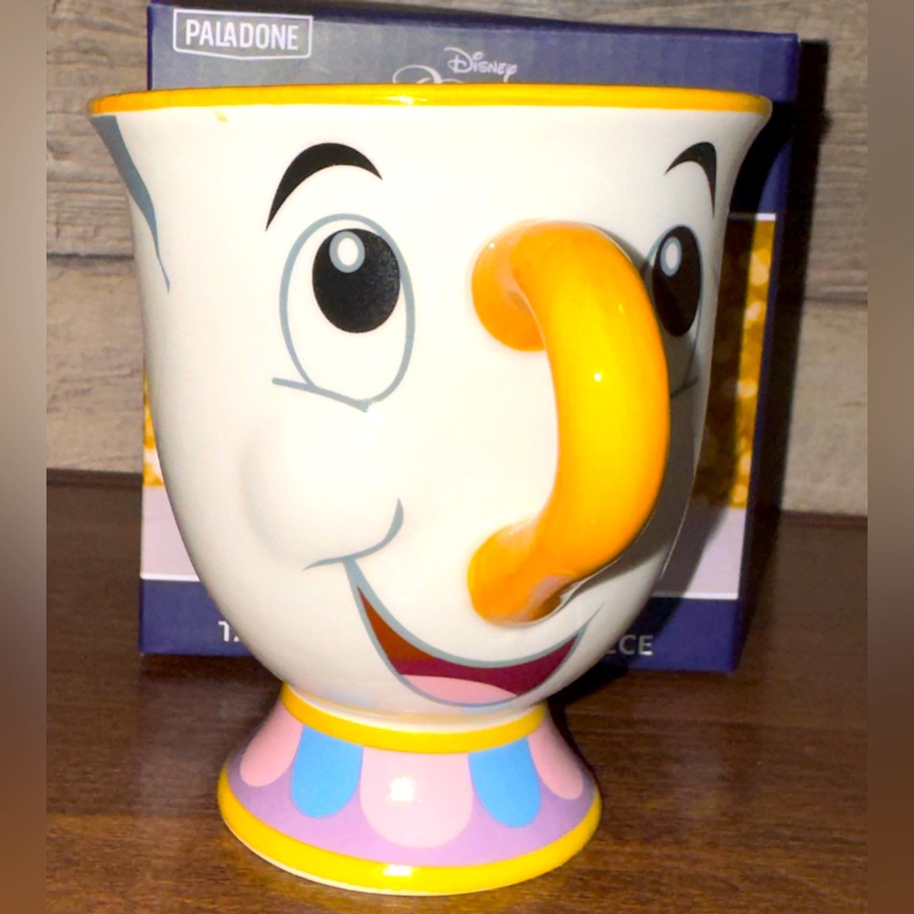 Super Cute 🥰 Disney Beauty and the Beast Chip Mug with Painted Crack By Paladone